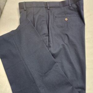 Haggar Men's Deep Blue Dress Pants